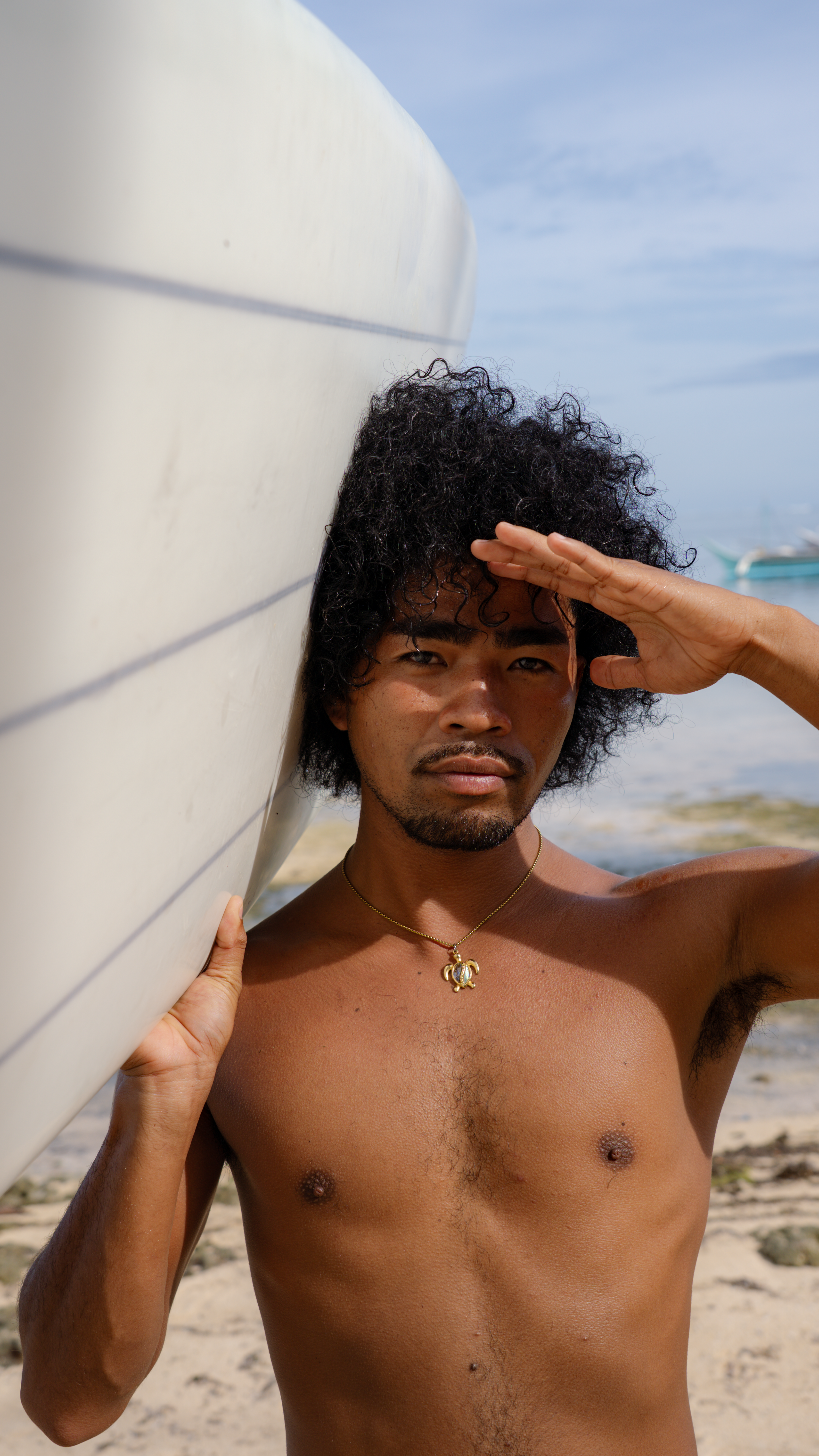 Portrait with surfboard