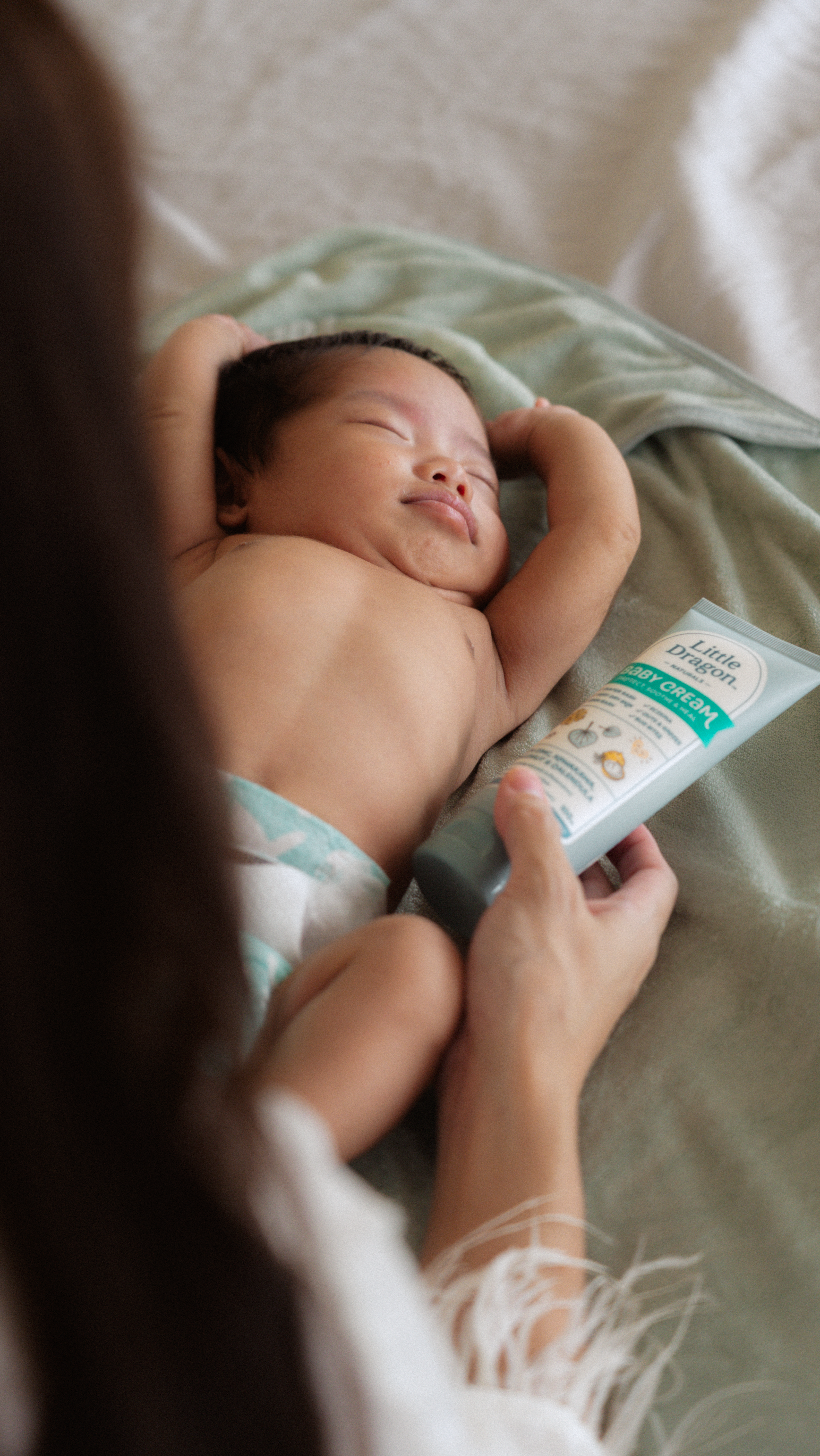 Newborn with Baby Cream